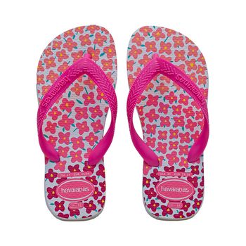 Chinelo-de-Dedo-Branco-e-Rosa-Kids-Flores-|-Havaianas-Tamanho--23---Cor--BRANCO-0